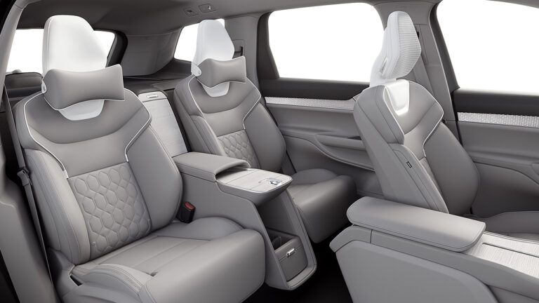 dettaglio degli interni di una Volvo EX90 Excellence
