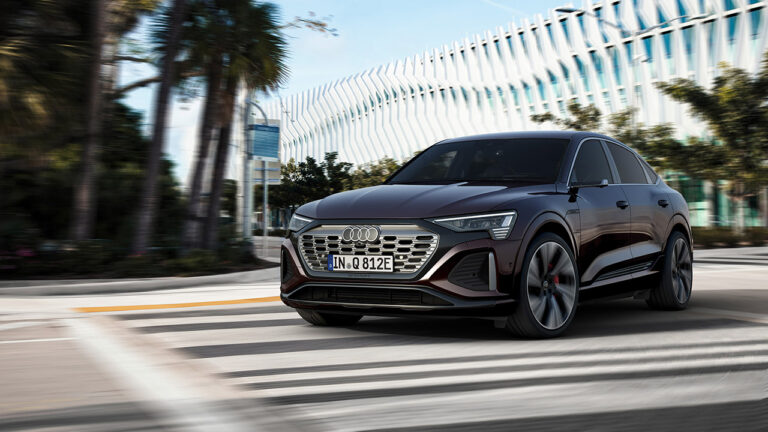 Audi Q8 e-tron vista frontalmente