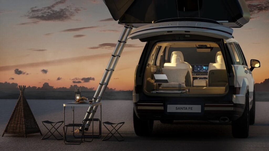 Hyundai Santa Fe - tenda su tetto