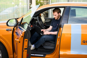 L'esclusiva prova a bordo della Audi Q8 a guida autonoma