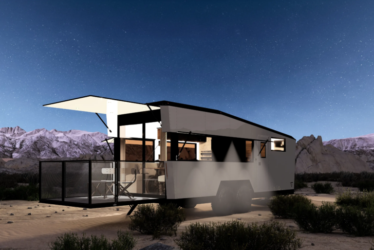 Lusso Off-Grid: Living Vehicle Presenta il Cybertrailer