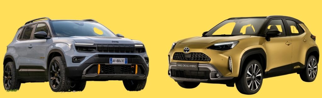 Toyota Yaris Cross AWD-i contro Jeep Avenger 4xe