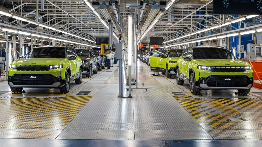 La linea di produzione della Jeep Compass